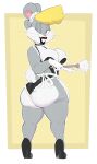 1girl 1girls 2024 2d absurd_res anthro apron ass big_ass big_breasts black_eyes black_lips black_lipstick blonde_hair breasts buckteeth bugs_bunny bustier choker cleaning_tool cleavage clothed clothing crossgender duster feather_duster female female_focus female_only fembugs_bunny footwear full_color furgonomics furry gloves grey_body grey_fur hair half-closed_eyes handwear high_heels high_res huge_ass jewelry lagomorph leporid lipstick long_ears looking_at_viewer looking_back looney_tunes maid maid_headdress maid_uniform makeup mammal mtf_crossgender narrowed_eyes necklace no_penetration one_eye_closed panties rabbit rule_63 shoes short_hair skimpy smile solo solo_female standing teeth thick_thighs thighs underwear uniform usnarbit warner_brothers whiskers white_border wide_hips winking yellow_background