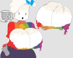 dairy_(managerfry) exposed_breasts huge_breasts managerfry milky_breast ripped_clothing
