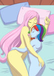 10s 2019 2_girls absurd_res artist_name ass ass_grab bare_ass bare_back bed bed_sheet bedroom blue_skin brother-tico cleft_of_venus closed_eyes closed_mouth completely_nude completely_nude_female cuddling eyelashes female/female fluttershy friendship_is_magic hand_on_another's_ass hasbro head_on_pillow high_res indoors lying multicolored_hair multiple_females multiple_girls my_little_pony navel nude nude_female on_bed on_side parted_lips pillow pink_hair rainbow_dash short_hair shoulder_blades sleeping sleeping_together stomach thick_thighs thighs variant_set very_long_hair yellow_skin yuri