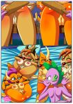 1boy 1girl 2_girls bbmbbf comic dragon dragon_tea_time_(comic) equestria_untamed friendship_is_magic hasbro male mobius_unleashed my_little_pony nude ocellus ocellus_(mlp) palcomix smolder smolder_(mlp) spike_(mlp)