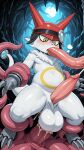  1girl 3_fingers 3_toes absurd_res ai_generated anal anal_penetration animal_genitalia animal_penis anthro appmon_(species) armor balls bandai_namco big_balls big_penis biped blush blush_lines bodily_fluids cave claws clothing cum cum_in_ass cum_inside cumshot digimon digimon_(species) drooling ejaculation feet finger_claws fingers gatchmon genital_fluids genitals headgear headwear helmet high_res huge_balls huge_penis long_tail magnifying_glass male neck_tuft oral oral_penetration penetration penis red_clothing red_headwear saliva sex sheath snout sweat tail tapering_penis tentacle tentacle_in_ass tentacle_in_mouth tentacle_penetration tentacle_sex toe_claws toes tongue tongue_out tuft white_body yellow_eyes yiff_ai_(director) 