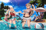 +++ 2boys 3_girls alluring arms_up ball barefoot beach beach_chair beach_umbrella beachball big_breasts bikini bikini_skirt black_bikini blonde_hair blush book bow bracelet breasts camilla_(fire_emblem) cape cleavage cloud corrin_(fire_emblem) corrin_(fire_emblem)_(female) corrin_(summer)_(fire_emblem)_(female) crab day dragon elise_(fire_emblem) elise_(tropical_flower)_(fire_emblem) fire_emblem fire_emblem_fates fire_emblem_heroes fire_emblem_warriors flower flower_necklace frilled_swimsuit frills front-tie_bikini_top front-tie_top hair_bow hair_flower hair_ornament hairband intelligent_systems jewelry laughing leg_ribbon lei leo_(fire_emblem_fates) leo_(seashore's_prince)_(fire_emblem_fates) long_hair magister multiple_boys multiple_girls navel necklace nintendo ocean official_alternate_costume one-piece_bikini one-piece_swimsuit open_mouth outside palm_tree pointing pointy_ears purple_hair red_eyes ribbon seaweed side-tie_bikini_bottom sky smile snorkel starfish sunglasses swimsuit thigh_ribbon tree twin_tails umbrella very_long_hair wading water wavy_hair wet white_bikini xander_(fire_emblem) xander_(student_swimmer)_(fire_emblem)