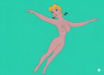  1girl 1girl ai_generated blonde_hair blue_eyes breasts disney edit feet female_only katrina_van_tassel lipstick navel nipples ponytails pussy the_adventures_of_ichabod_and_mr._toad toes 