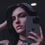 1girl 1girls 2025 2025s 2026 2026s 2_eyes 2hour2 3d 3d_(artwork) 3d_art 3d_artwork 3d_background 3d_model 3d_render apple art artist_name black_choker black_eyebrows black_hair black_hair_male black_nail black_nail_polish black_nails body choker digital digital_art digital_media digital_media_(artwork) eye eyes eyeshadow female_solo finger fingers girl_only girls hair hand hands icon iphone light-skin light-skinned light-skinned_female light_skin light_skin_female light_skinned lips long_hair long_hair_female mouth nail nails nose only_girl only_woman only_women phone posing_for_picture profile profile_picture selfie_pose selfpic sexy sexy_female skin solo_female star tagme taking_picture taking_selfie text the_witcher_(series) the_witcher_3:_wild_hunt twitter_link woman_only women_only x_link yennefer