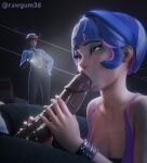 !! 1boy 1girl 1male 2_girls 2girls1boy 3d 3d_(artwork) asian asian_female blender blender_(software) blender_cycles blizzard_entertainment brown_eyes brown_hair caught cinema d.va dark-skinned_male dark_skin fellatio female_focus hana_song huge_cock interracial juno_(overwatch) korean korean_female large_cock large_penis looking_pleasured looking_up male male/female medium_hair movie_theater oral oral_sex overwatch overwatch_2 penis pleasure pleasure_face pleasured pleasured_face pleasured_female police_officer_d.va ponytail public public_nudity purple_hair rawgum rawgum3d red_eyes sucking sucking_penis teo_minh tied_hair vein veins veiny veiny_penis vietnamese vietnamese_female