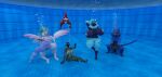 1boy 4girls aquaphilia argonian bethesda_softworks breasts bubbles crossover drowned drowning female friendship_is_magic groping hasbro male mario_(series) multiple_girls my_little_pony nintendo nude original original_character penis peril pokemon pool posing princess_celestia princess_celestia_(mlp) puffy_cheeks skyrim the_elder_scrolls underwater underwater_peril yoshi zantzusui zeraora