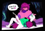  1boy1girl 1girl 2026 absurd_res ai_generated anthro areola balls bed big_breasts big_penis big_penis bodily_fluids bovid breast_suck breast_sucking breasts caprine clothed clothing cradling cum cumming cumshot deltarune dialogue dominant dominant_female duo ejaculation english_text erection eyewear femboy freckles fur futanari genital_fluids genitals glasses goat hair handjob heart hellsonger high_res huge_breasts humanoid_genitalia humanoid_penis intersex jerking_off larger_female male male/female mammal masturbation mommy mommy_kink mommy_milkers musky musky_cock musky_penis nipples orgasm penile penis penis penis purple_areola purple_body purple_hair ralsei ralsei_with_white_fur reptile scalie scarf sex size_difference smaller_male smelly smelly_cock smelly_penis speech_bubble stinky_cock sucking susie_(deltarune) sweat text thick_thighs undertale undertale_(series) white_body yellow_sclera 