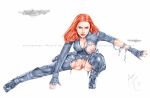 1girl armando_huerta avengers big_breasts black_widow blz breasts colored female female_only hair marvel nipples pussy red_hair scarlett_johansson solo