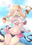  1girl 1girl alluring alternate_costume beach big_breasts bikini bouncing_breasts corrin_(fire_emblem)_(cosplay) cosplay faye_(fire_emblem) fire_emblem fire_emblem_cipher fire_emblem_echoes:_shadows_of_valentia intelligent_systems negiwo nintendo nokisita_22 partially_visible_vulva second-party_source shell_bikini swimsuit 