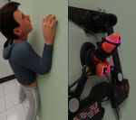 3d 3d_(artwork) 3d_art 3d_artwork 3d_model aroused artist_request character_request chastity chastity_device digital_media_(artwork) dubious_consent edging fully_clothed fully_clothed_male glory_hole human human_only male malfunction orgasm_denial original pants_down precum solo_male stimulation tagme taimaik