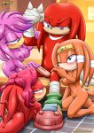 3girls archie_comics ass bbmbbf breasts furry julie-su knuckles_the_echidna lien-da mobius_unleashed multiple_girls palcomix pussy sega sonic_(series) sonic_boom sonic_the_hedgehog_(series) tagme tikal_the_echidna