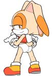 1boy anthro ass butt cream_the_rabbit dress_lift furry looking_at_viewer looking_back panties rabbit rabbit_boy rabbit_ears rabbit_tail sega solo solo_male sonic_(series) sonic_the_hedgehog_(series) underwear white_panties