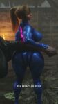 1girl 1girls 3d 3d_(artwork) ass back_view balls balls_grab big_ass black_balls blender blonde_hair blue_bodysuit blungusr18 blunt_penis bodysuit cock_on_butt cock_worship digital_media_(artwork) dim_lighting evening flared_penis fondling_balls gasp hand_on_balls hanging_balls horse horsecock huge_ass huge_balls huge_cock impossible_fit it'll_never_fit leathery_balls long_balls long_penis looking_back male massive_balls metroid night penis penis_awe pink_lips ponytail rugged_balls rugged_penis samus_aran scrag_samus simple_background standing surprised tagme thick_ass thick_thighs tied_hair wide_ass wide_hips zoophilia
