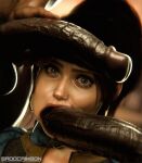 1girl 1girls 2boys 3d 3d_(artwork) 3d_model big_penis dark-skinned_male dark_skin fallout interracial light-skinned_female light_skin looking_at_viewer lucy_maclean male oral oral_sex penis penis_in_mouth penis_on_face penis_out sadocrimson3d surrounded surrounded_by_men surrounded_by_penis surrounded_by_penises