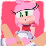  1boy 1girl 3d 3d_model 3d_render amy_rose erect_penis erection frottage furry grinding grinding_on_penis hedgehog human humping panties pantyshot penis rubbing rubbing_penis sega sonic_the_hedgehog_(series) upskirt white_panties 
