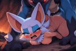 ai_generated gif lucario pokemon rouge_the_bat sonic_the_hedgehog_(series) tagme