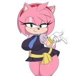  1girl alternate_version_available amy_rose breasts furry furry_female looking_at_viewer outfit panties pantyshot sega skirt solo_female sonic_(series) sonic_the_hedgehog_(series) sonic_x thighs underwear white_panties 