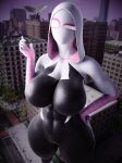 1boy 1girl 1girls 3d 3d_(artwork) adrian_toomes big_breasts breasts female_focus giant_female giant_woman giantess gwen_stacy gwen_stacy_(spider-verse) large_boobs marvel older older_female spider-gwen spider-man:_across_the_spider-verse spider-man:_into_the_spider-verse spider-man_(series) supervillain tagme wotm8h8 young_adult young_adult_female young_adult_woman
