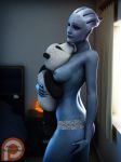 1girl 3d asari asarimaniac liara_t'soni mass_effect