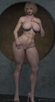 1girl 3d 3d_(artwork) abs alluring ashley_graham ashley_graham_(ella_freya) ass athletic athletic_female big_breasts biohazard blonde_hair bra bubble_butt capcom cga3d cleavage curvaceous curvy curvy_body curvy_female curvy_figure daz3d daz_studio erotichris female_abs fit_female green_eyes hourglass_figure light-skinned_female light_skin lingerie lipstick necklace panties pose posing resident_evil resident_evil_4 resident_evil_4_remake seductive seductive_look sensual standing thick thick_ass thick_thighs thighs voluptuous voluptuous_female wide_hips