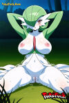 1girl 1girl 1girl ai-generated arms_at_sides artist_name ass_visible_through_thighs big_breasts blue_sky blurry_background blush bob_cut breasts cleft_of_venus closed_mouth cloud collarbone colored_skin cowboy_shot day english_text field gardevoir grass green_hair green_skin groin hair_over_one_eye legs_together lenmmon long_skirt looking_at_viewer mountain mountainous_horizon mr_momo multicolored_skin nature navel nintendo nipples one_eye_covered outside pokefuck pokemon pokemon_(creature) pussy pussy red_eyes see-through shiny_skin short_hair skirt sky standing stomach sweat thigh_gap thighs tree two-tone_skin wet white_border white_skin white_skirt wide_hips