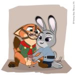 1girl bdsm bondage circumcision fox judy_hopps male medical nick_wilde rabbit