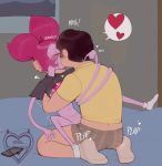  boy_on_top cartoon_network kissing on_bed smolsuccubus spinel spinel_(steven_universe) steven_quartz_universe steven_universe vaginal 