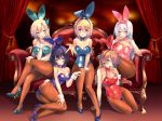  108_gou 5girls boku_wa_tomodachi_ga_sukunai breasts bunnysuit infinite_stratos kantai_collection neon_genesis_evangelion shiny 