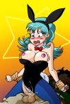 bulma bulma_brief bulma_briefs bunny_bulma bunny_ears bunnysuit dragon_ball girl_on_top hetero leotard_aside male/female reverse_cowgirl_position sex star_lover uncensored vaginal wrist_grab yamcha