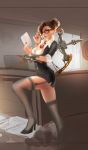 1girl breasts hair high_heels jpeg_artifacts league_of_legends solo tagme vayne