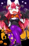  1girl anthro blush breasts cat clothed clothing dog feline fur furry hair halloween halloween_costume holidays ksyaro long_hair looking_at_viewer mammal open_mouth original pink_hair whip white_fur yellow_eyes 