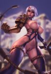 1girl 1girl breasts hentai-foundry isabella_valentine partially_clothed personalami pussy soul_calibur soulcalibur_iv