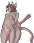  2016 anthro blush cat daniruu digital_media_(artwork) duo erection feline furry girly male male/male mammal nude penis selfcest sex simple_background square_crossover thigh_sex white_background 