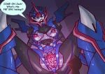  anal arcee big_breasts human looking_at_viewer mechanophilia non-mammal_breasts pussy scared_expression shocked transformers transformers_animated 