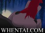  annoying_watermark ass bouncing breasts disney gif light_skin penis princess_ariel red_hair the_little_mermaid watermark web_address web_address_without_path whentai 