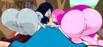 1boy 2girls adventure_time anus ass big_ass bottomless clothes dat_ass fellatio finn_the_human fuckable happy hips huge_ass licking looking_at_viewer marceline multiple_girls nude on_knees oral penis pixaltrix presenting presenting_hindquarters princess_bubblegum pussy sex testicles threesome tongue wide_hips