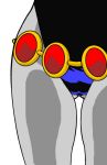 1girl belt cameltoe close_up crotch dc_comics hips raven_(dc) simple_background teen teen_titans transparent_background