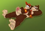 barefoot diddy_kong donkey_kong donkey_kong_(series) feet footjob nintendo penis sex soles toes yaoi yaoifairy