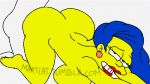 big_ass big_breasts breasts gif marge_simpson maxtlat milf the_simpsons yellow_skin