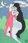 adventure_time big_ass dat_ass dxoz fat_ass finn_the_human huge_ass kissing marceline pajamas