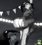 ass bigtyme frankenweenie funny gym_teacher gym_teacher_(character) looking_down oddrich open_mouth panties pole scared torn_clothes track_suit were-rat