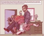 big_ass bubble_butt eve eve_(artist) otk over_the_knee spank spanked spanking