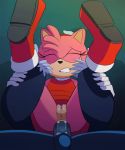 1boy 1girl amy_rose anal animated animated_gif anthro ass black_nose boots closed_eyes clothing color colored duo footwear fridge_(artist) full_nelson furry gif hair headband hedgehog male male/female mammal penis pussy sega sex short_hair solo_focus sonic_the_hedgehog spread_legs spreading testicles uncensored