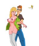 blonde bottomless dale_gribble king_of_the_hill luanne_platter sexy_breasts teeth topflite