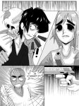  2d_(gorillaz) comic gorillaz lascaux monochrome murdoc murdoc_nicalls russel 