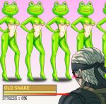 1boy beast-gamer's_sigh blush frogs_(metal_gear) frogs_(mgs) kerotan konami lowres metal_gear metal_gear_(series) metal_gear_solid metal_gear_solid_4 old_snake parody personification solid_snake what