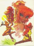 blue_eyes dark-skinned_female elf elfquest ember ember_(elfquest) redhead