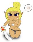 bluelimelight tetra the_legend_of_zelda the_wind_waker thong topless