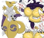  big_ass big_breasts big_penis cum cum_in_pussy cum_inside digimon digimon_tamers enigi09 fox imp impmon mating_press piledriver piledriver_position renamon vixen 