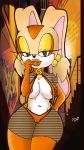 1girl anthro big_breasts big_lips bimbofication breasts clothing cream_the_rabbit dsl furry huge_lips lagomorph lips lolidonk mammal nipple_slip prostitute rabbit sega wide_hips